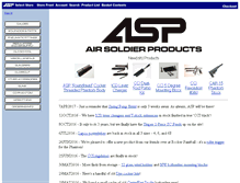 Tablet Screenshot of airsoldier.com